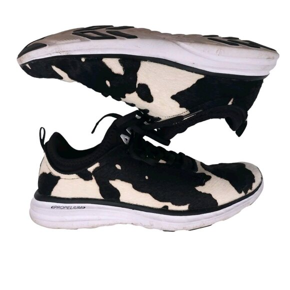 APL Athletic Propulsion Men's Iconic Phantom Black Calf Hair Sneakers Size 8 - Picture 5 of 10